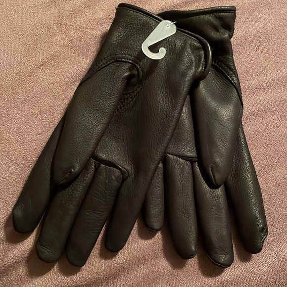 Women’s deerskin black leather gloves lined 40g 3M Thinsulate - size Medium - Picture 5 of 10